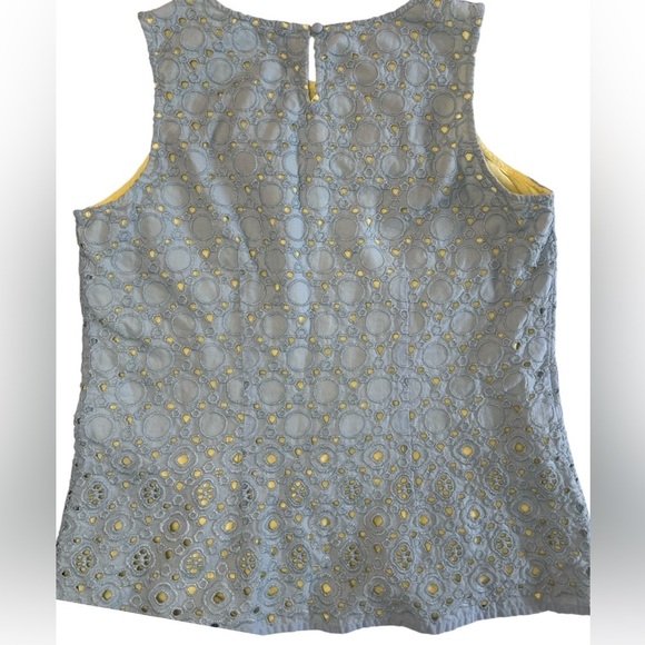 Boden Miranda Eyelet Pastel Blue Sleeveless Top 
Size 8 - Picture 13 of 13